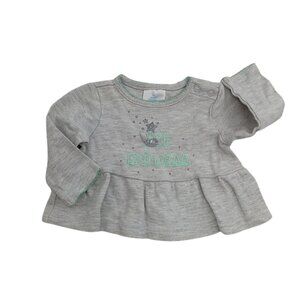 Small Wonders Ice Princess Ruffle Sweater Size 3-6 Months Winter Casual